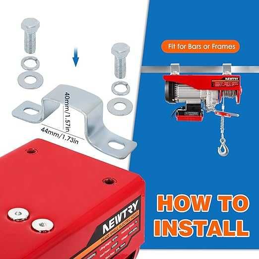 Wciągnik elektryczny NEWTRY 300 kg/600 kg, sterowanie bezprzewodowe