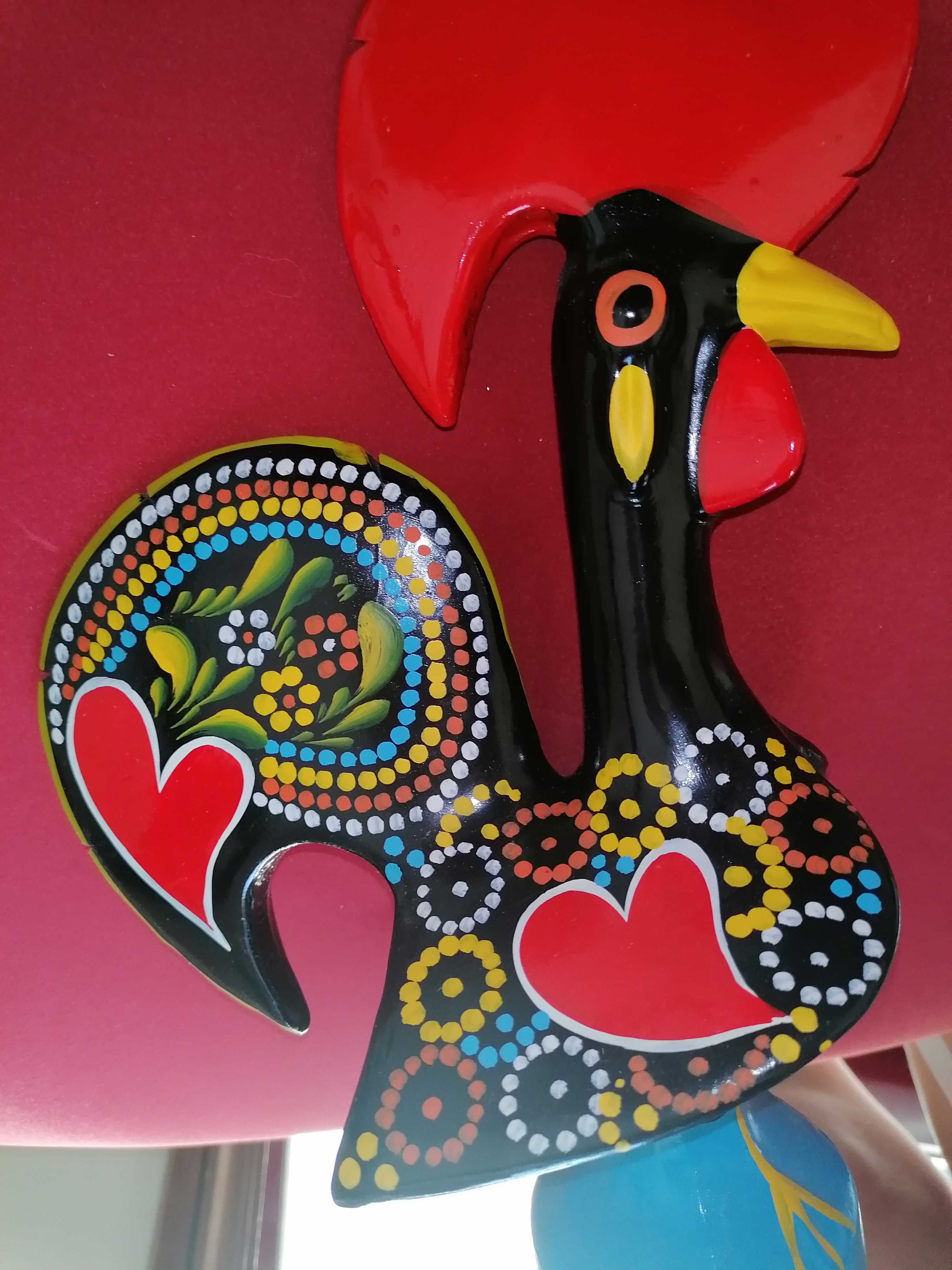 Galo de Barcelos pintada à mão