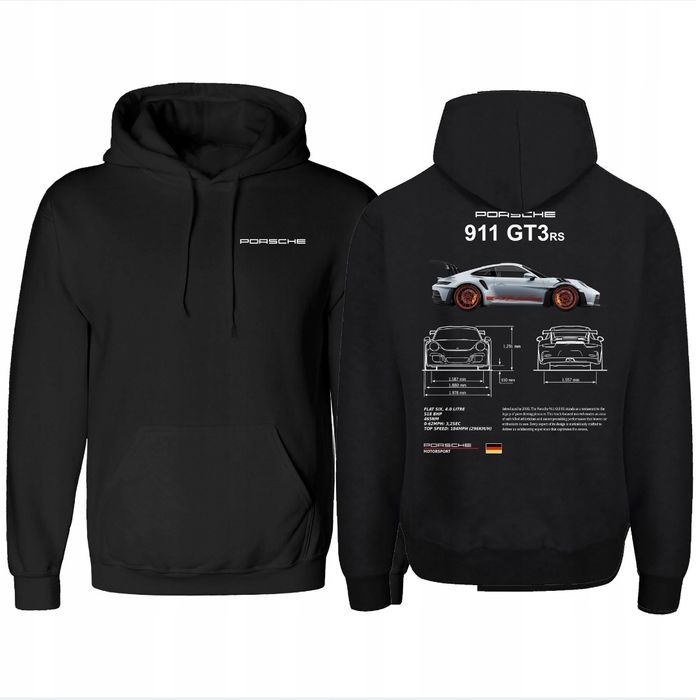 Bluza męska Z KAPTUREM PORSCHE rozm od S do 3XL