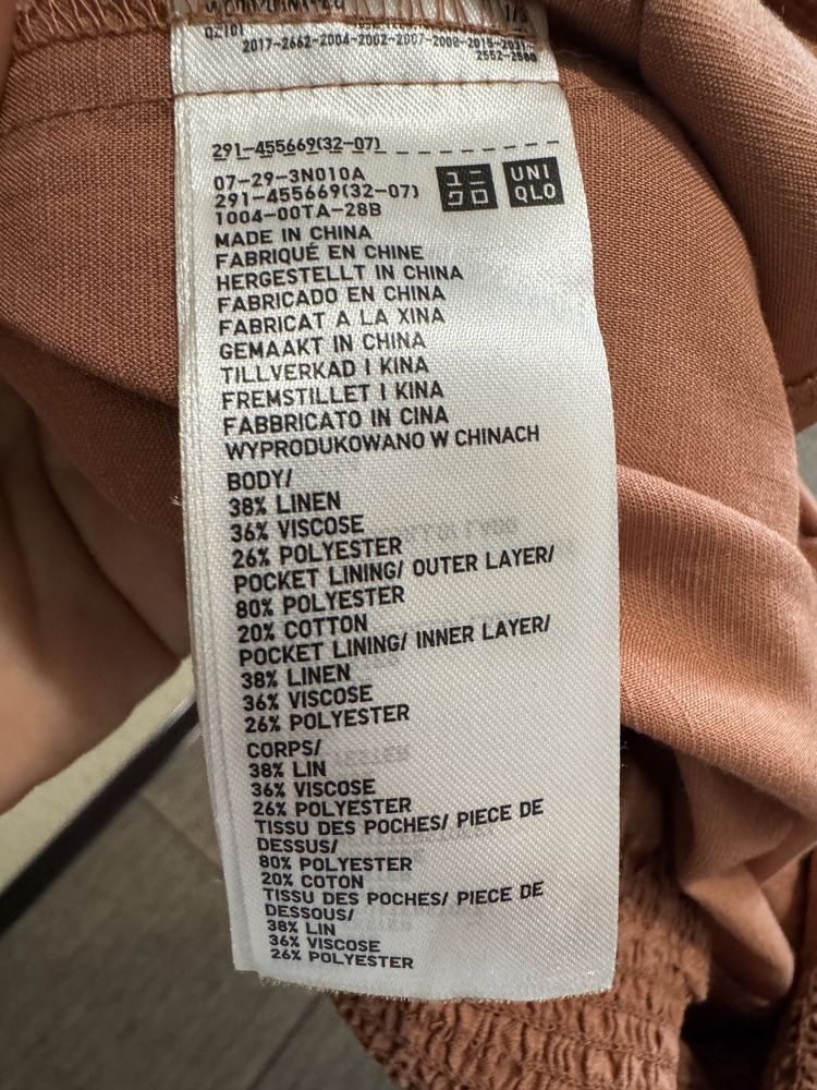 Стильний комбінезон з суміші льону та віскози Uniqlo, розмір S