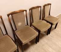 4 krzesła tapicerowane 1987r z PRL stan bardzo dobry