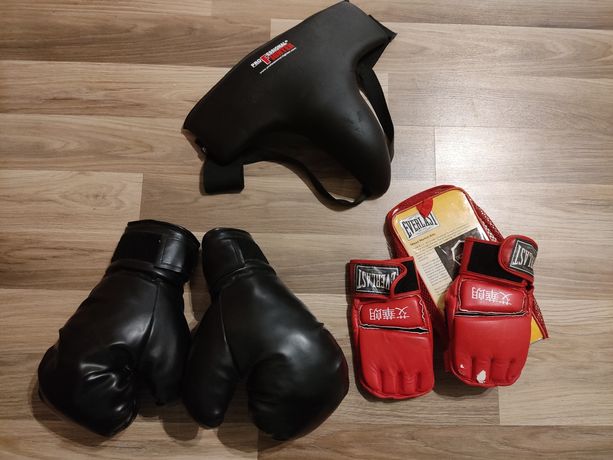 Rękawice grapplingowe ochraniacz krocza Everlast Professional Fighter