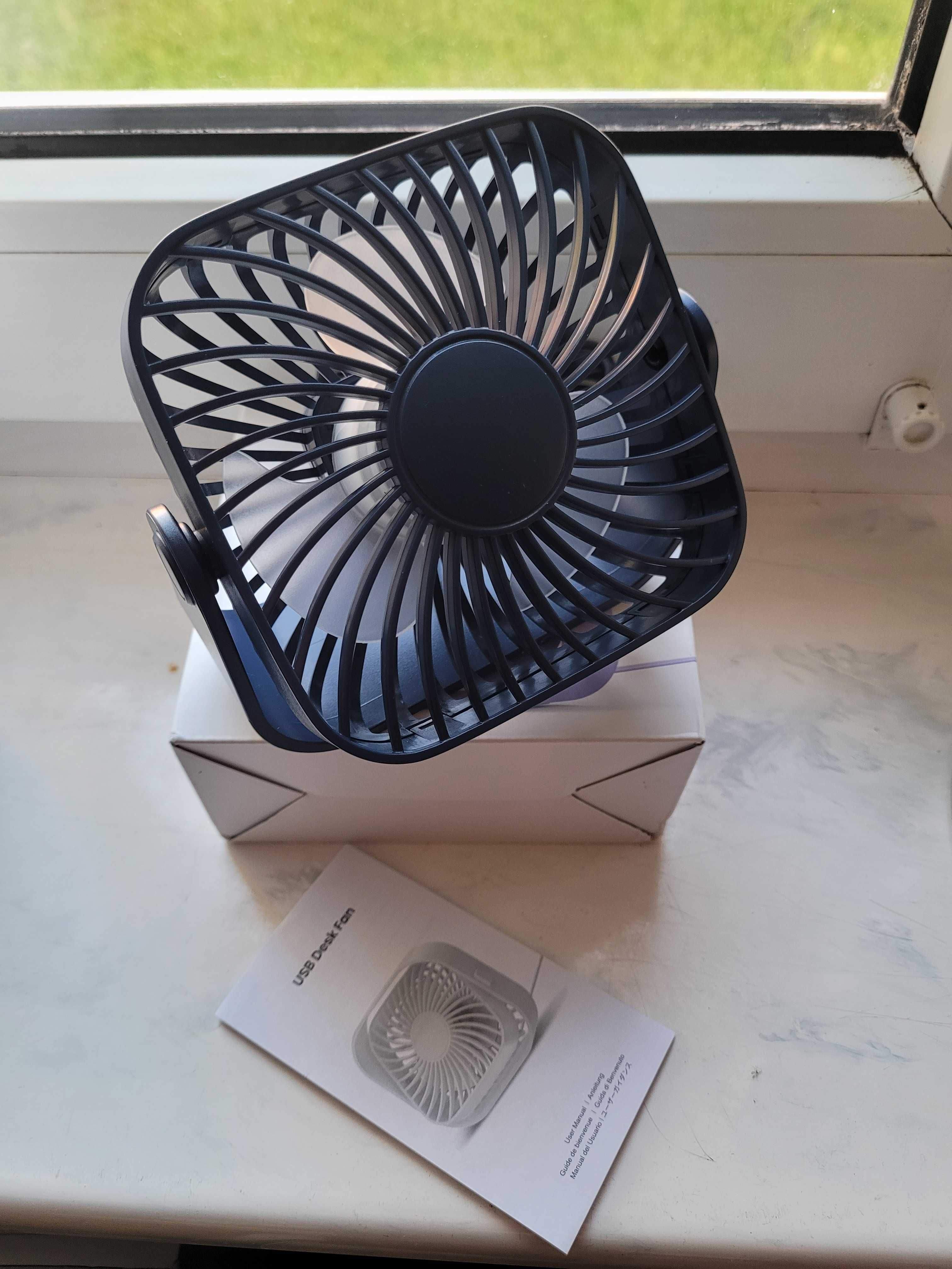Wentylator wiatrak usb TOPK granatowy Nowy