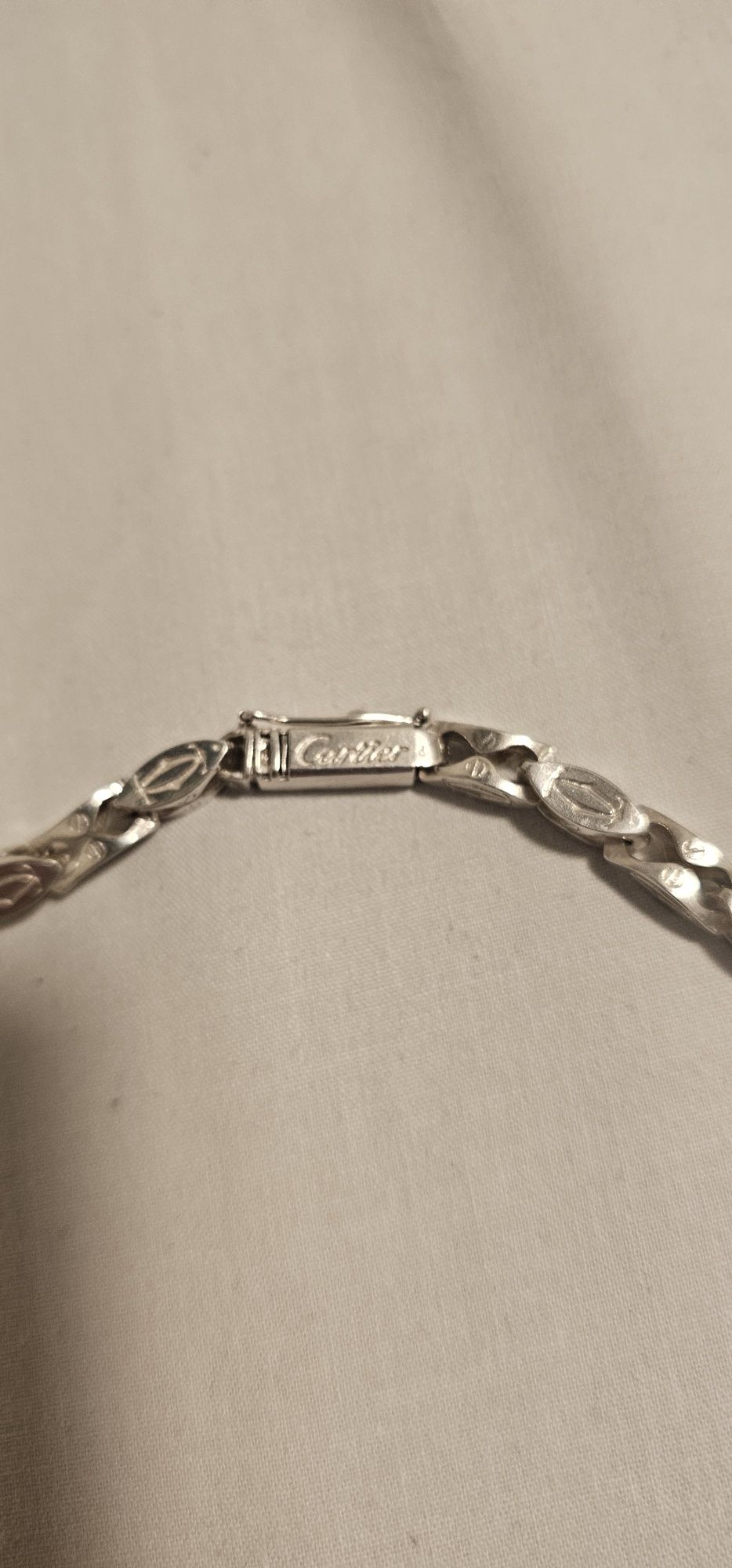 Łańcuszek srebrny Cartier