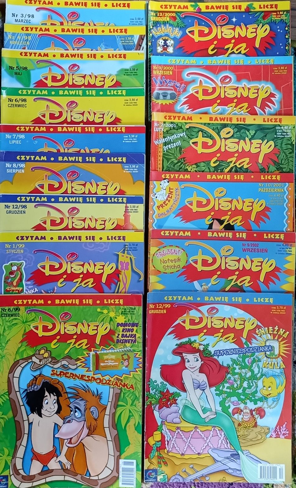 Disney i ja czasopismo dla dzieci 15 szt