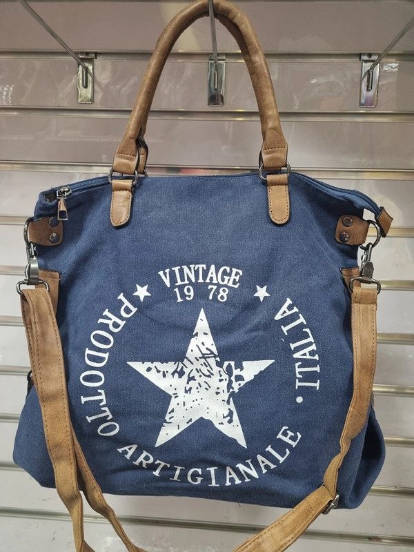 Torebka damska shopper niebieska