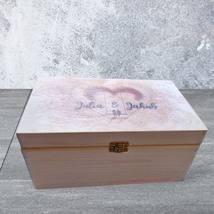 Wesele urodziny prezent drewniane skrzynki