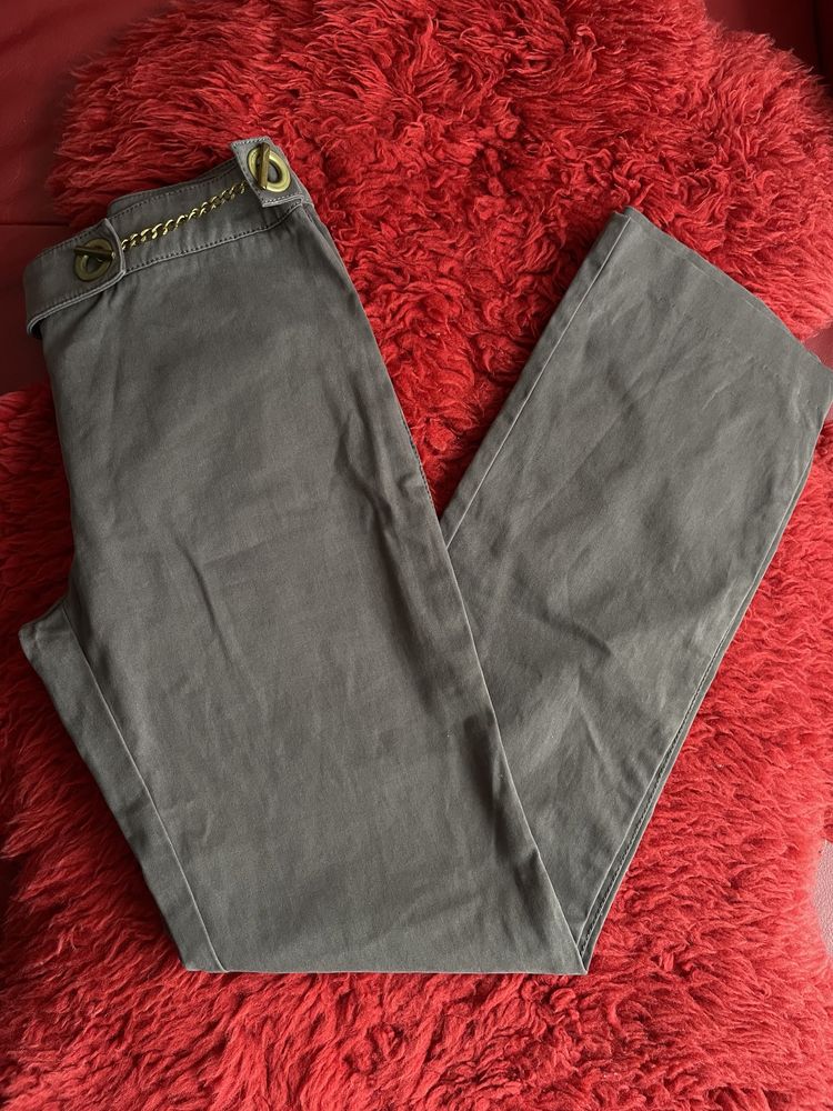 Versace Jeans spodnie khaki damskie proste