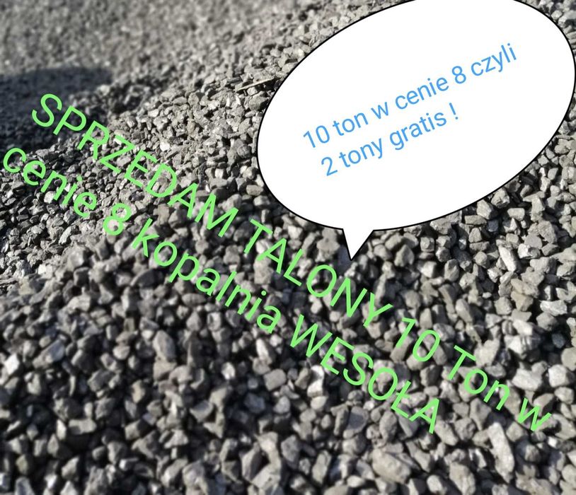 ekogroszek Wesola 5-25 kal.28-32MJ 10 ton w cenie 8 ton