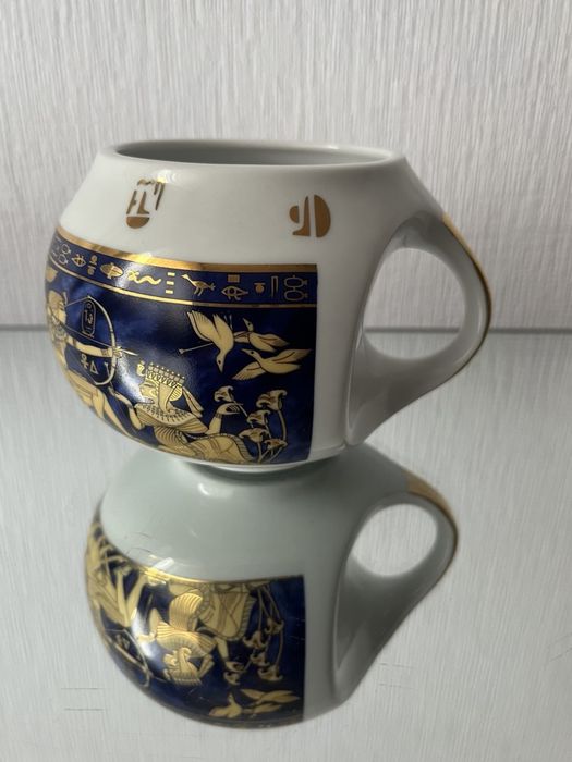 Чашка Кружка фарфор 450мл Кобальт Позолота Fine Royal Porcelain Новая.