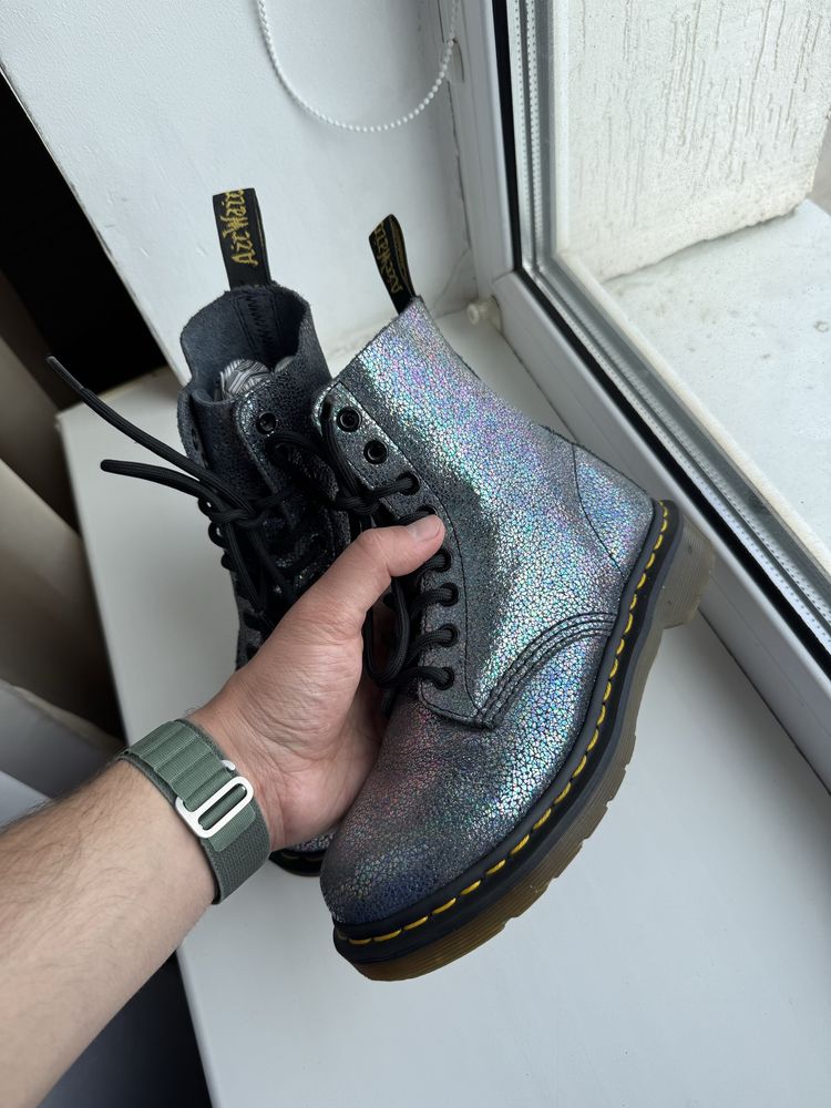 Жіночі черевики Dr Martens 1460 Boots Pascal Blue Sparkle Womens