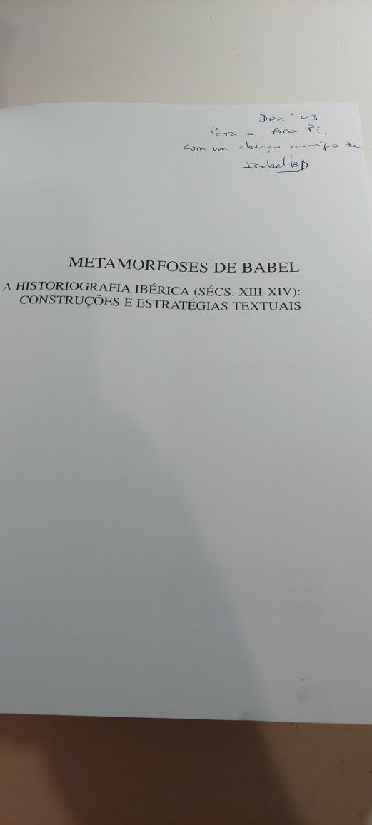 Metamorfoses de Babel, A Historiografia Ibérica (Sécs. XIII-XIV)