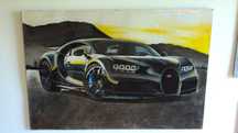 obraz sportowego auta bugatti chiron