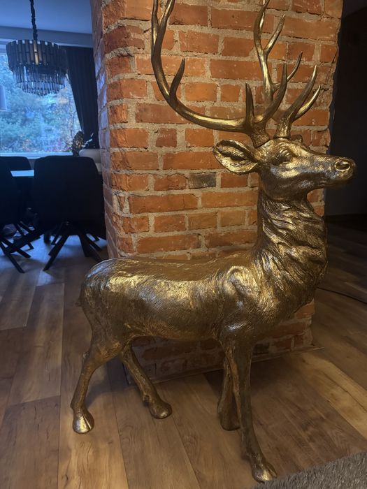 Duża figura ozdobna świąteczna - Renifer