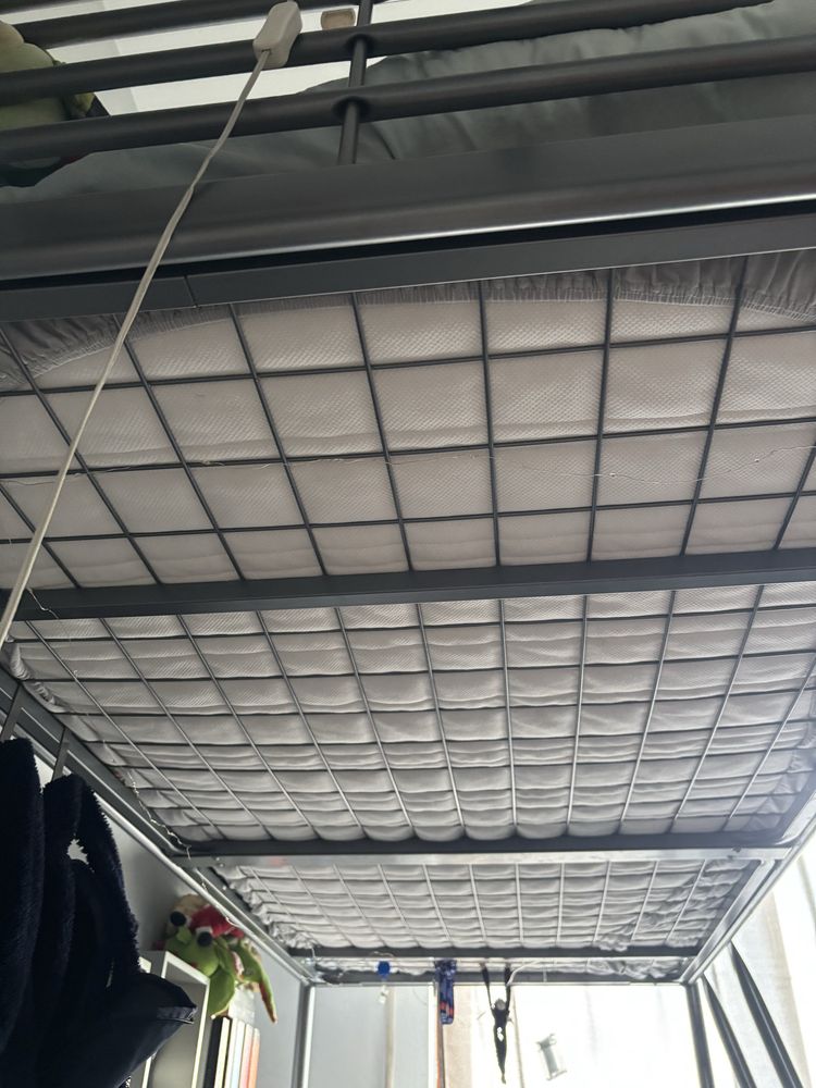 Łóżko piętrowe Ikea metalowe 90 cm