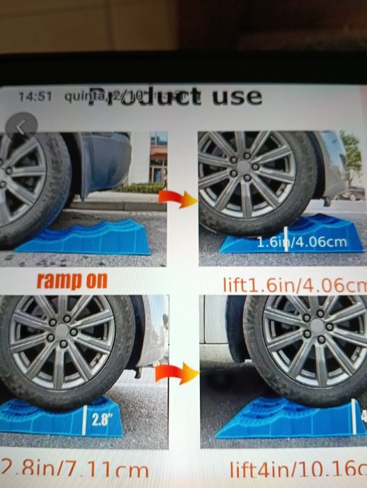 Par de rampas para carro ou carrinha