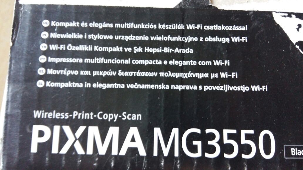 Canon Pixma MG3550 black---WiFi,Scan,Copy---Nówka sztuka drukarka