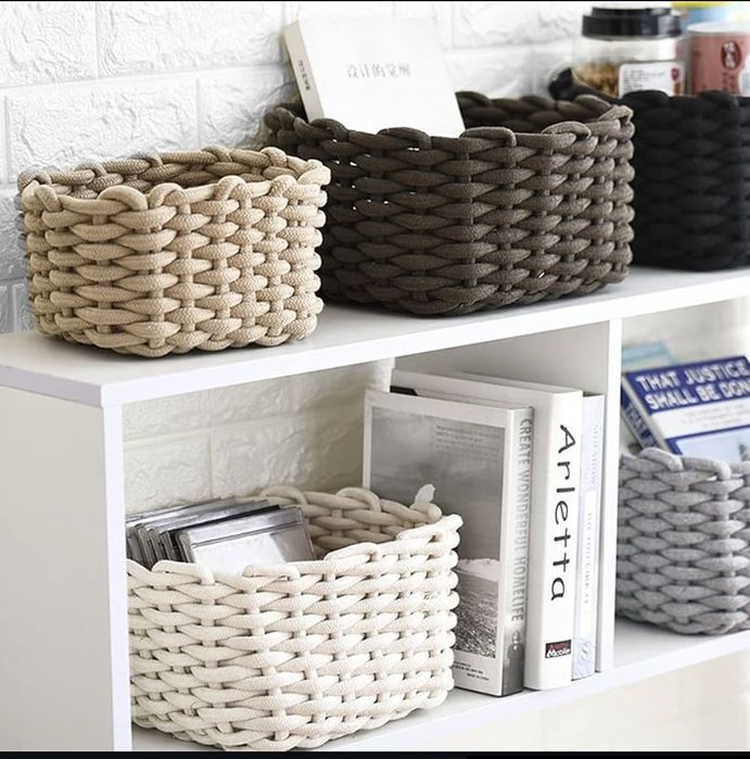 Набір кошиків для зберігання з бавовни Livarno Home Австрія з 3 шт