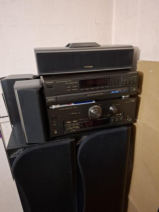 Zestaw technics amplituner zmieniarka oraz głośniki Tonsil i Technics