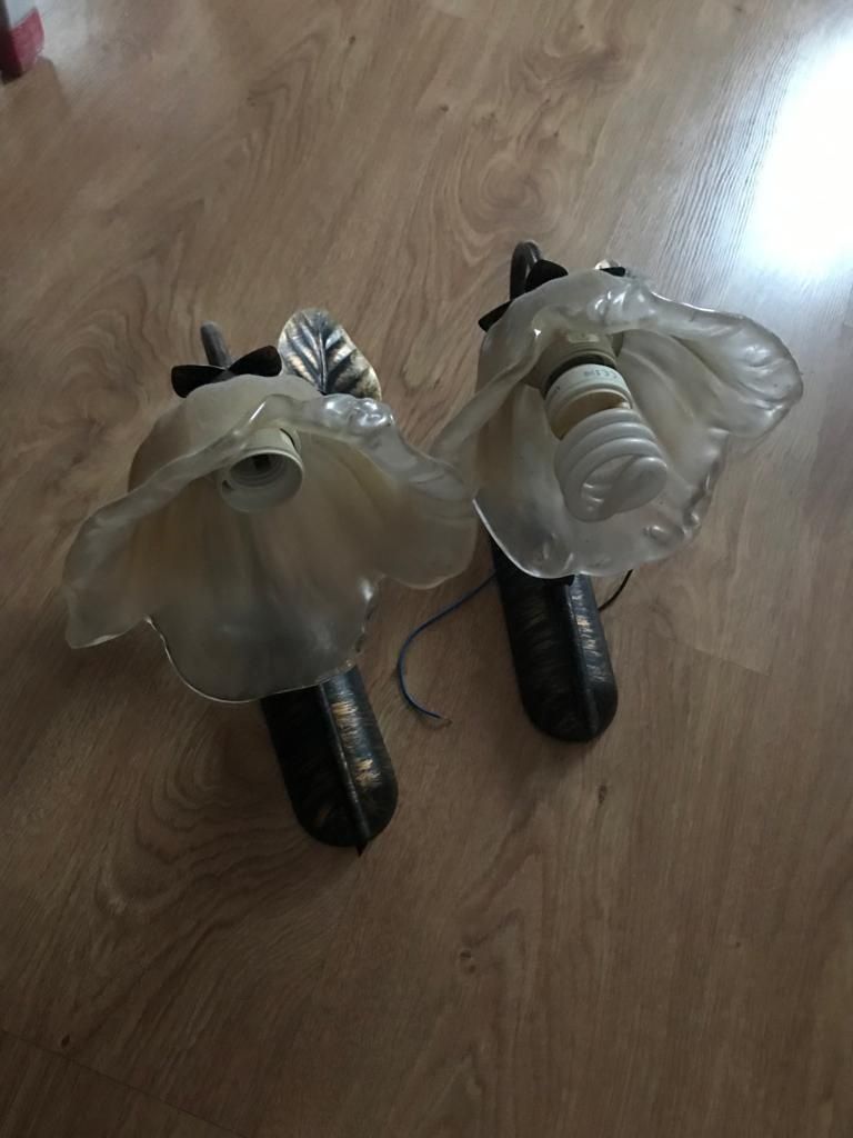 Komplet lampa sufitowa i 2 kinkiety.