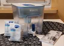 Dzbanek pojemnik filtrujący Brita + 2 wkłady, Brita flow XXL  /stan BD