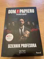 Książka Dom z papieru escape book dziennik profesora Ivan Tąpią