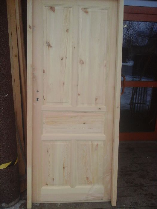 OD Ręki  Lite sosnowe drzwi drewniane Najlepsza Oferta w Polsce