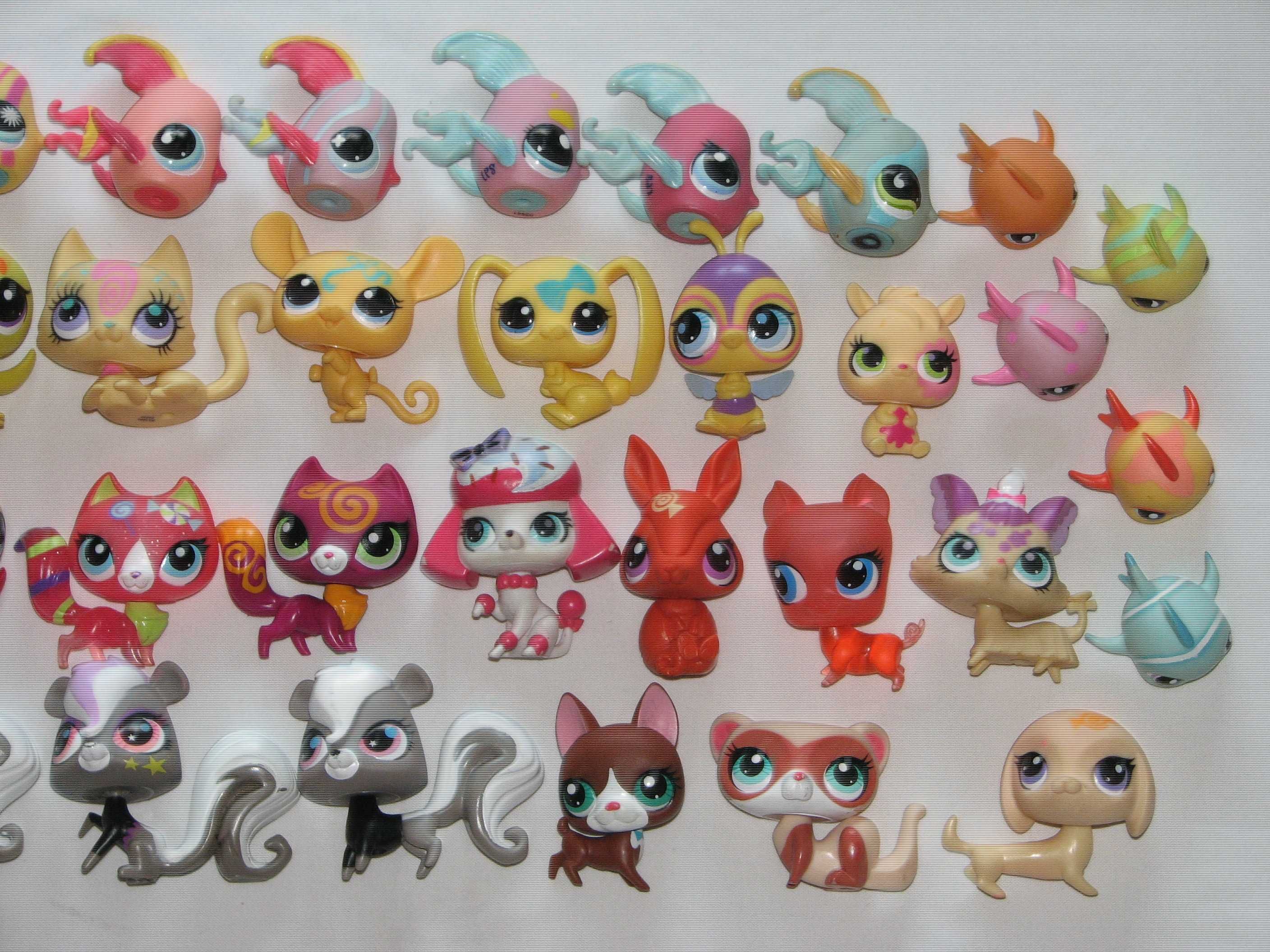 Littlest pet shop - morskie - różne lps - ruchome wyciągane głowy