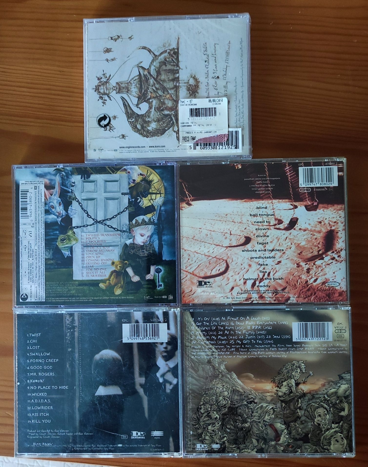 Korn 5 CDs dos Korn