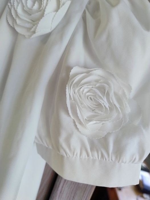 Bluzka biała wizytowa dziewczęca 12 lat