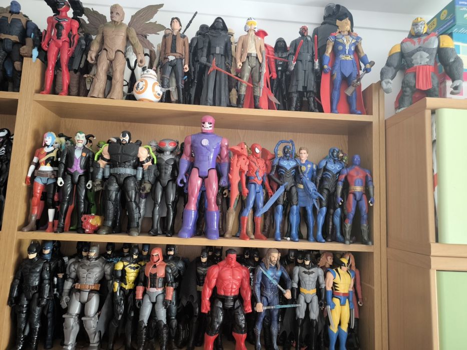 Bonecos de 30cm da Marvel, DC e Star Wars - Individual