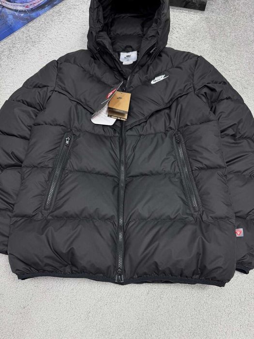 !SALE! Чоловіча куртка Nike NSW Black XS S M L XL XXL пуховик найк нсв
