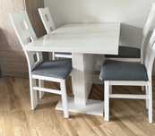 Stół bialy połysk 120x80 rozkładany do 160