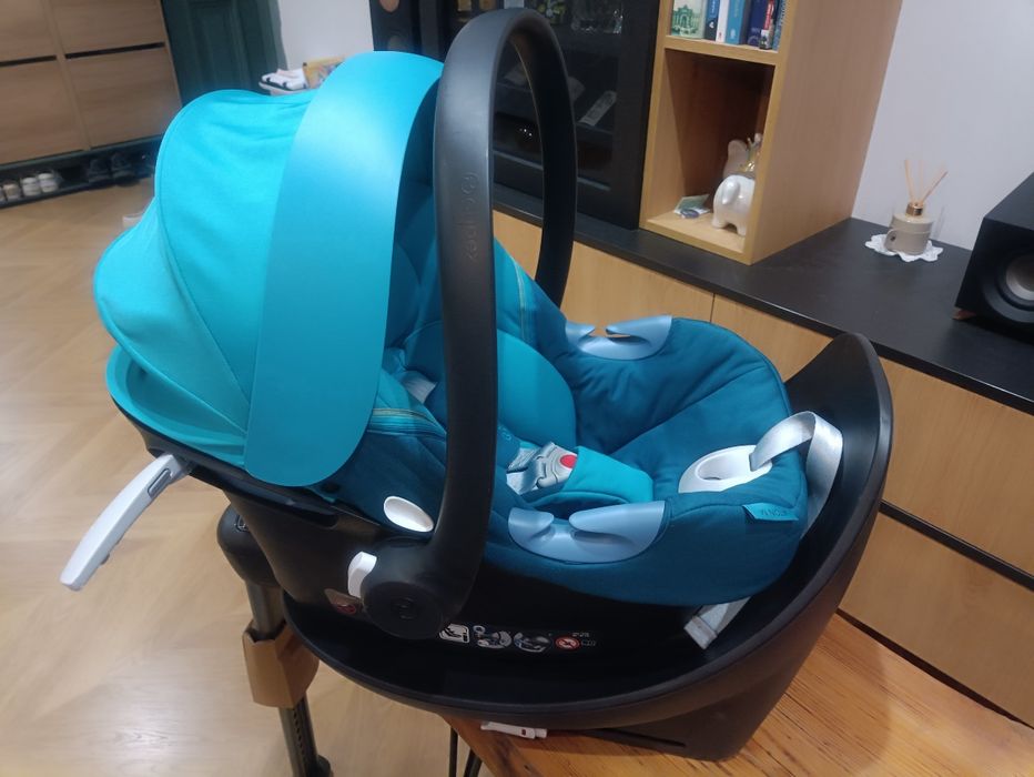 CYBEX ATON M I-SIZE nosidło 0-13 KG River Blue+ BAZA