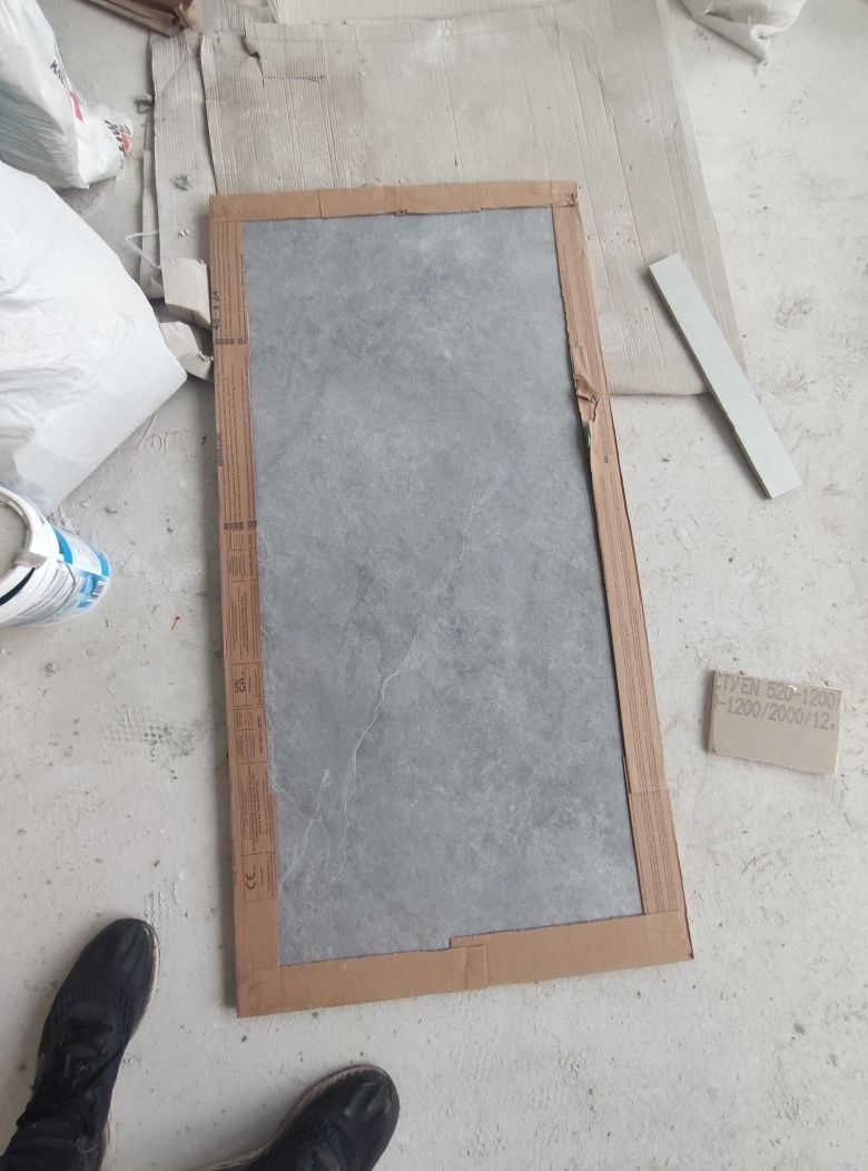 Плитка керамогранітна Pizarra Grey RECT 600x1200x10 Stargres