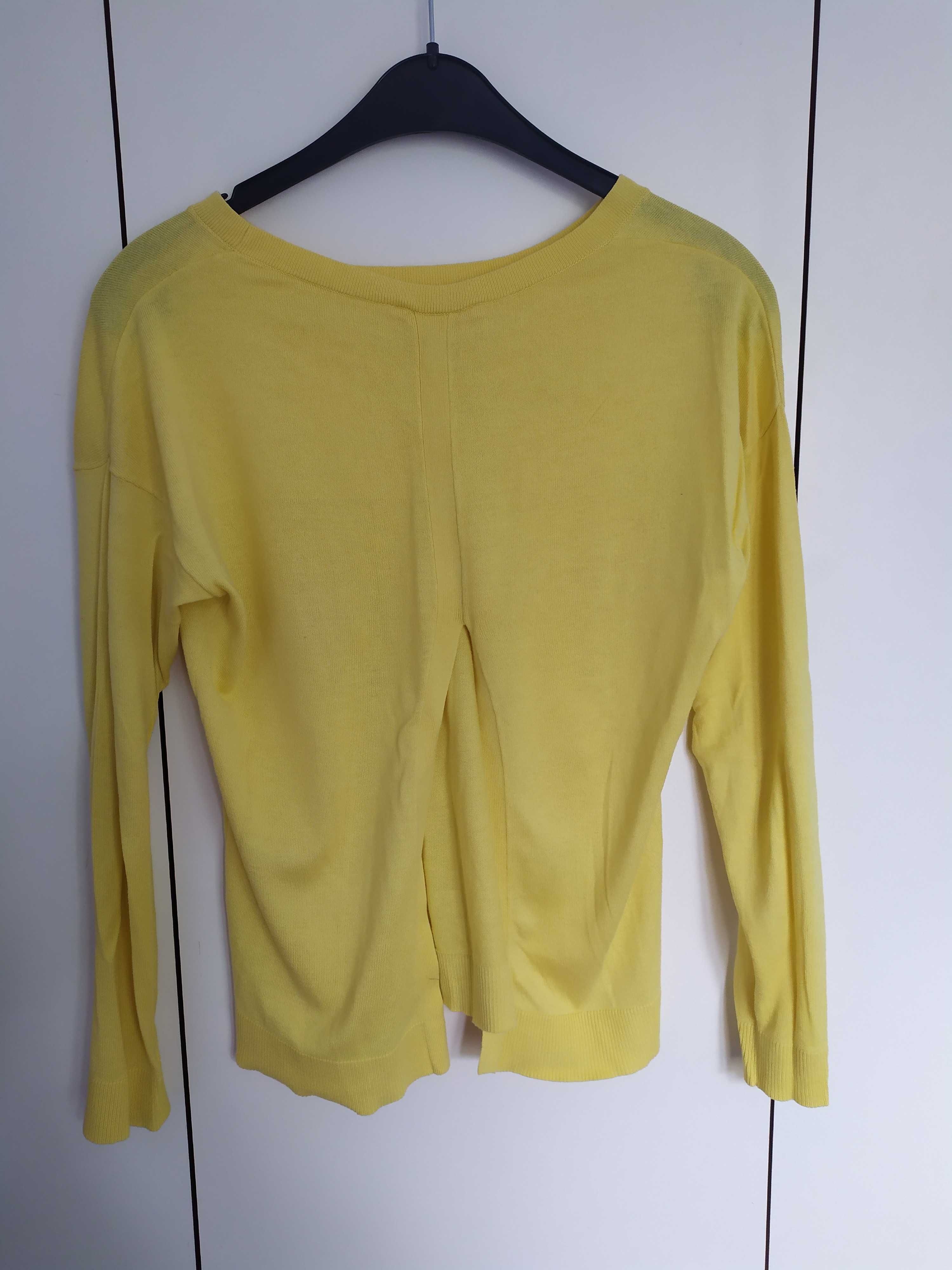 piekny zółty sweterek rozmiar S Camaïeu