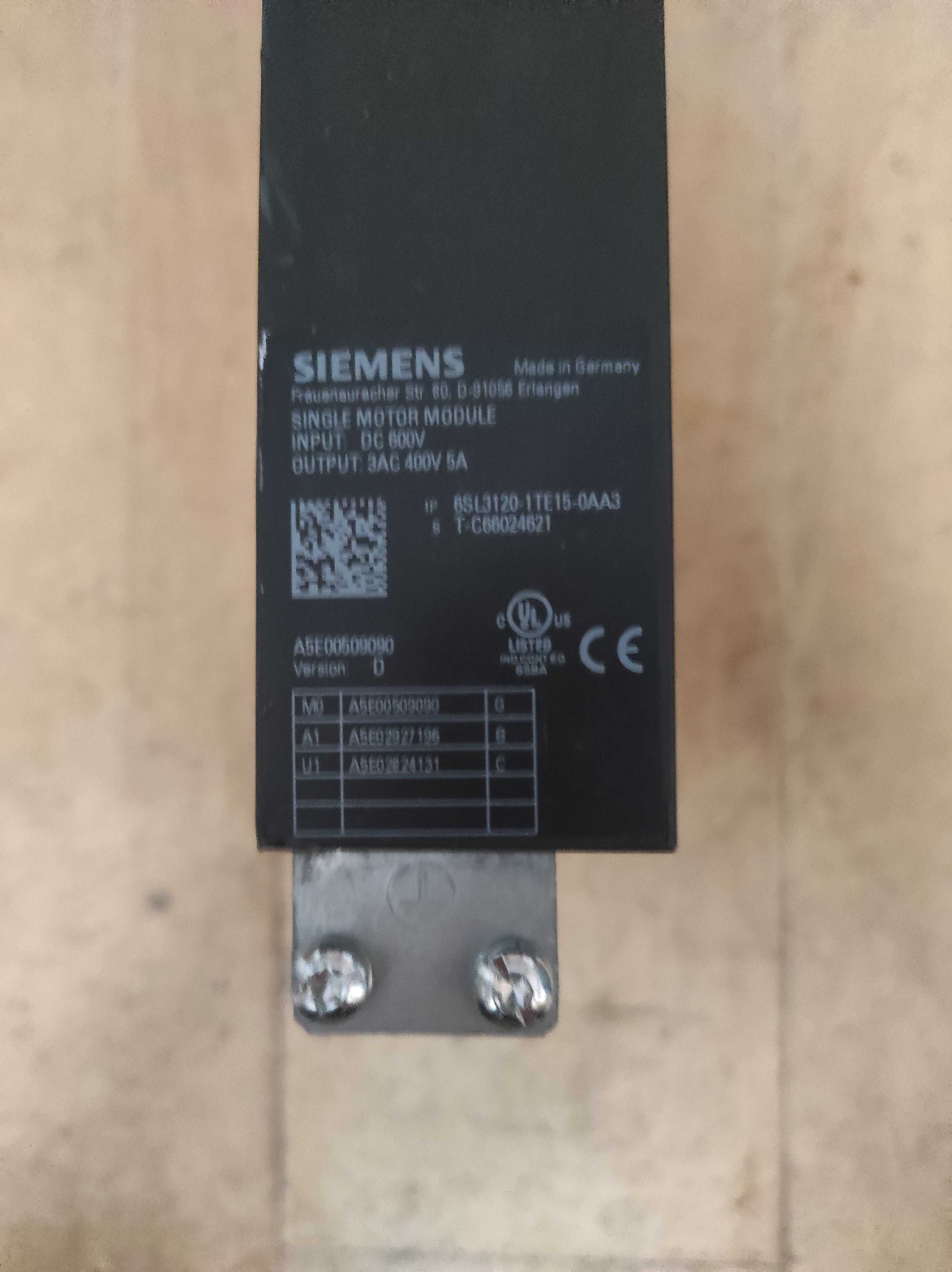 Модулі Siemens Sinamics S120 6SL3120