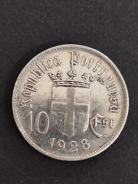 1928 - Portugal - Batalha de Ourique - 10 Esc - Prata