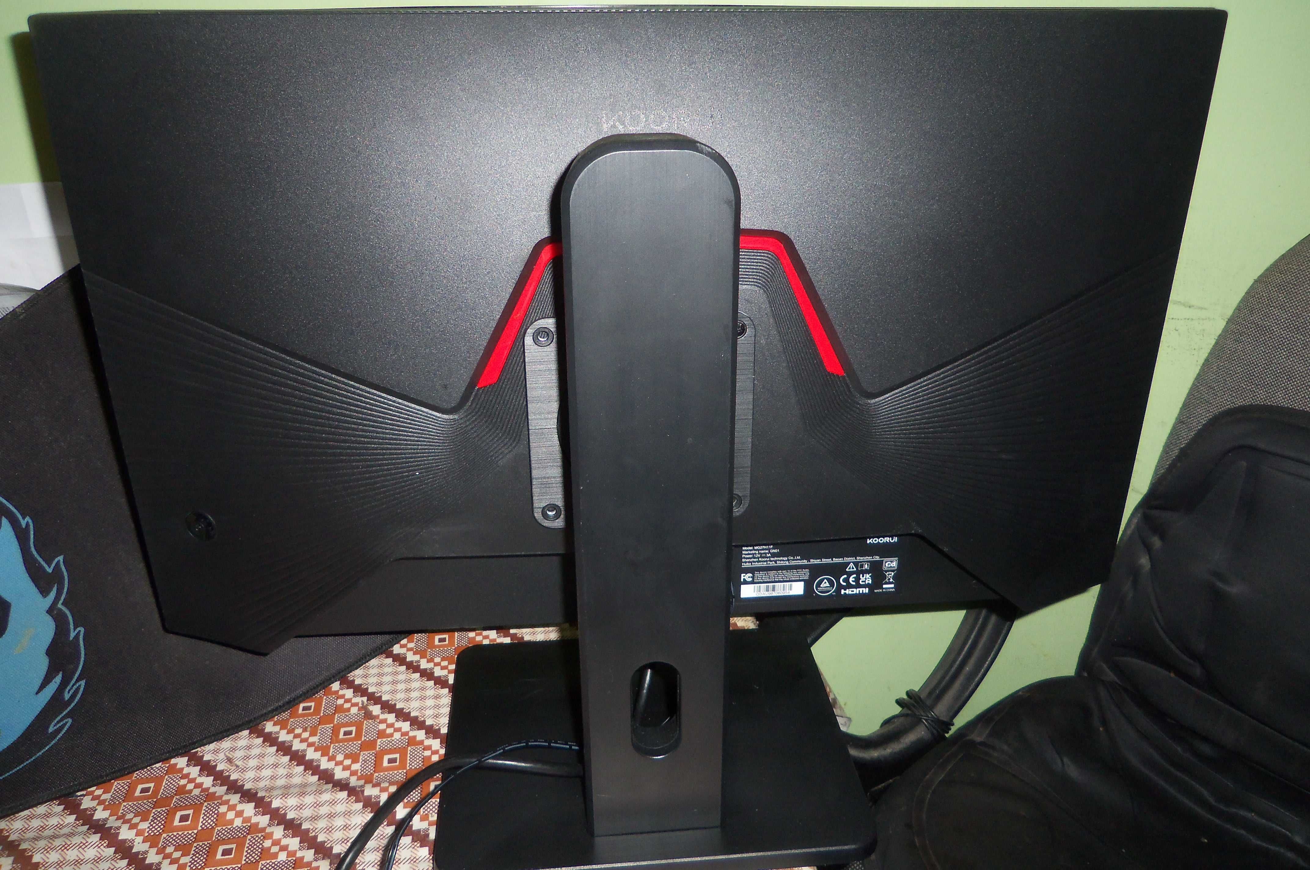 Monitor dla graczy 27 cali led Koorui MG27H11F, 2hdmi, DP,stan idealny