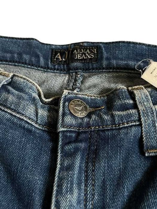 Damskie style dżinsy dzwony trend Armani Jeans szerokie swag y2k M