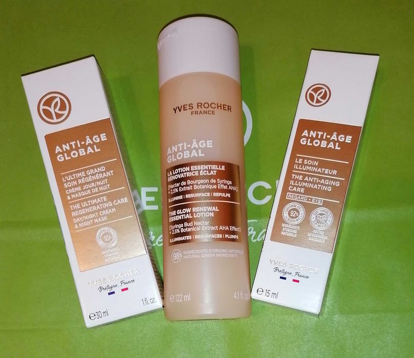 Набор Anti Age Global Анти Аж Глобал Маска Крем Лосьон Ив Роше Yves Ів