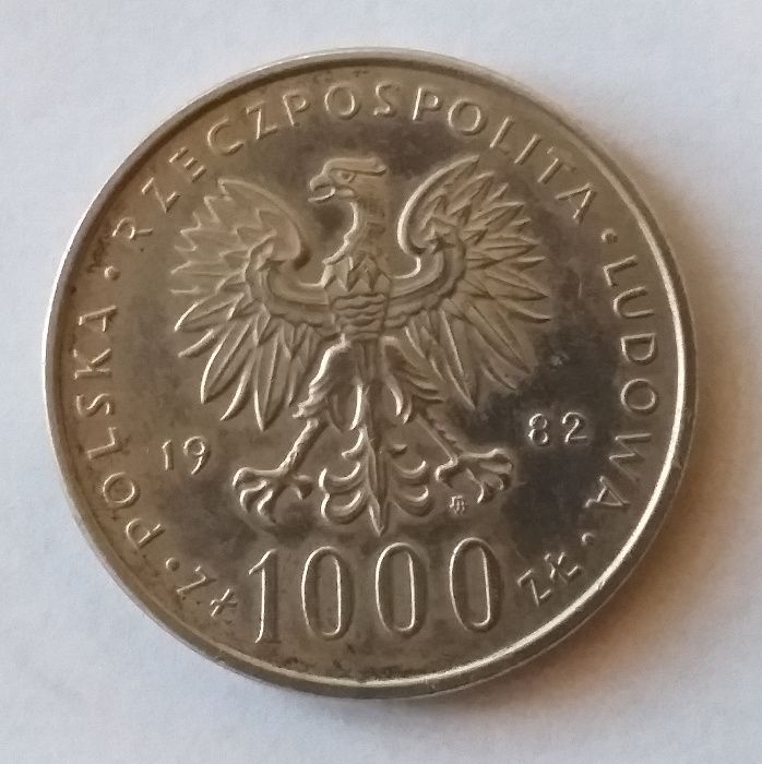 Moneta 1000zł Jan Paweł II 1982r.