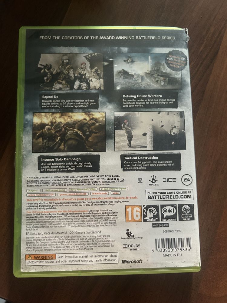 Battlefield Bad company 2 xbox 360