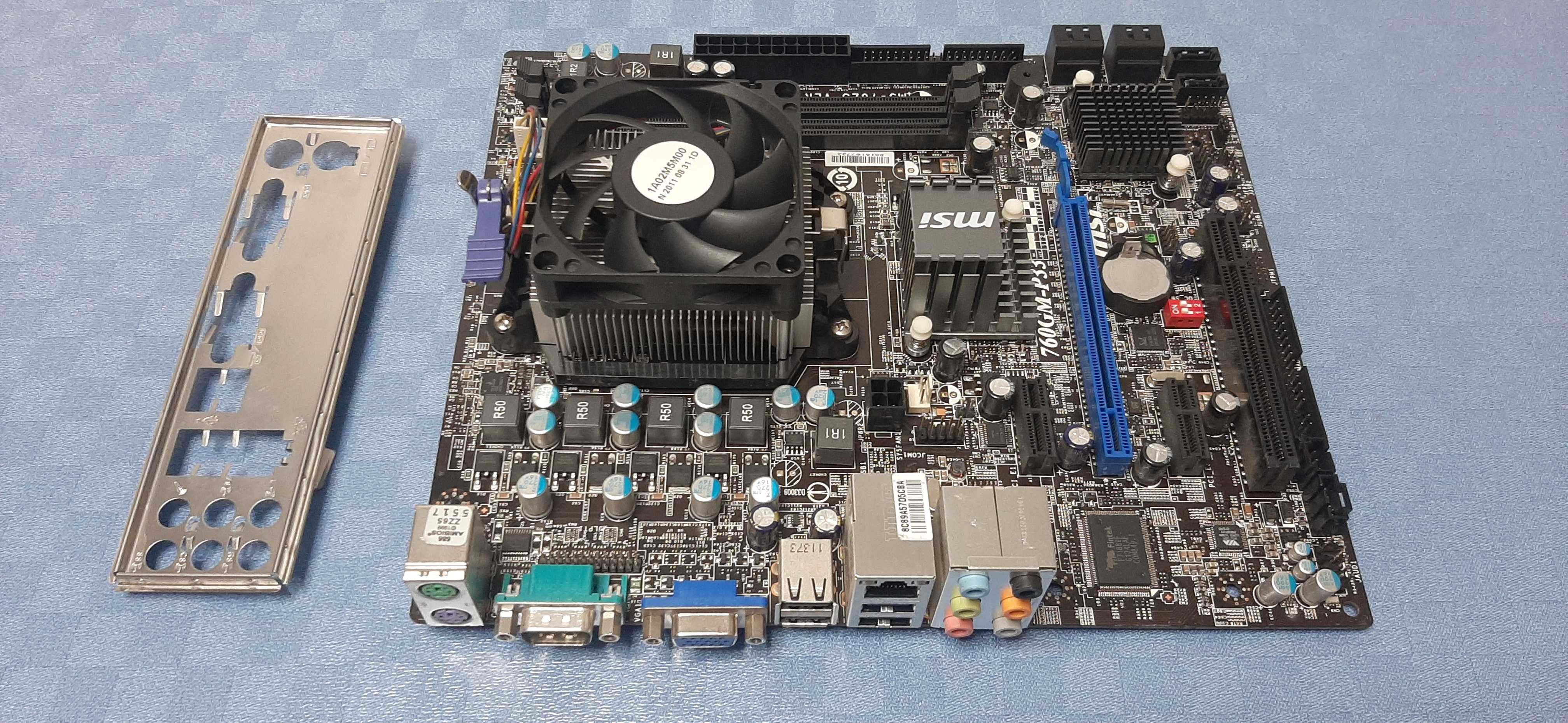 Материнская плата Socket AM3 MSI 760GM-P33 MS-7623 DDR3 PCI-Ex16 +