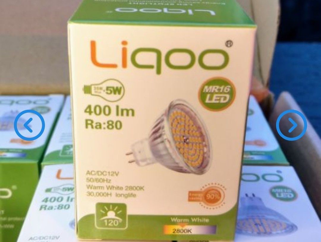 Светодиодная лампа Liqoo MR16 Led, 5W, 400 lm, 1 шт