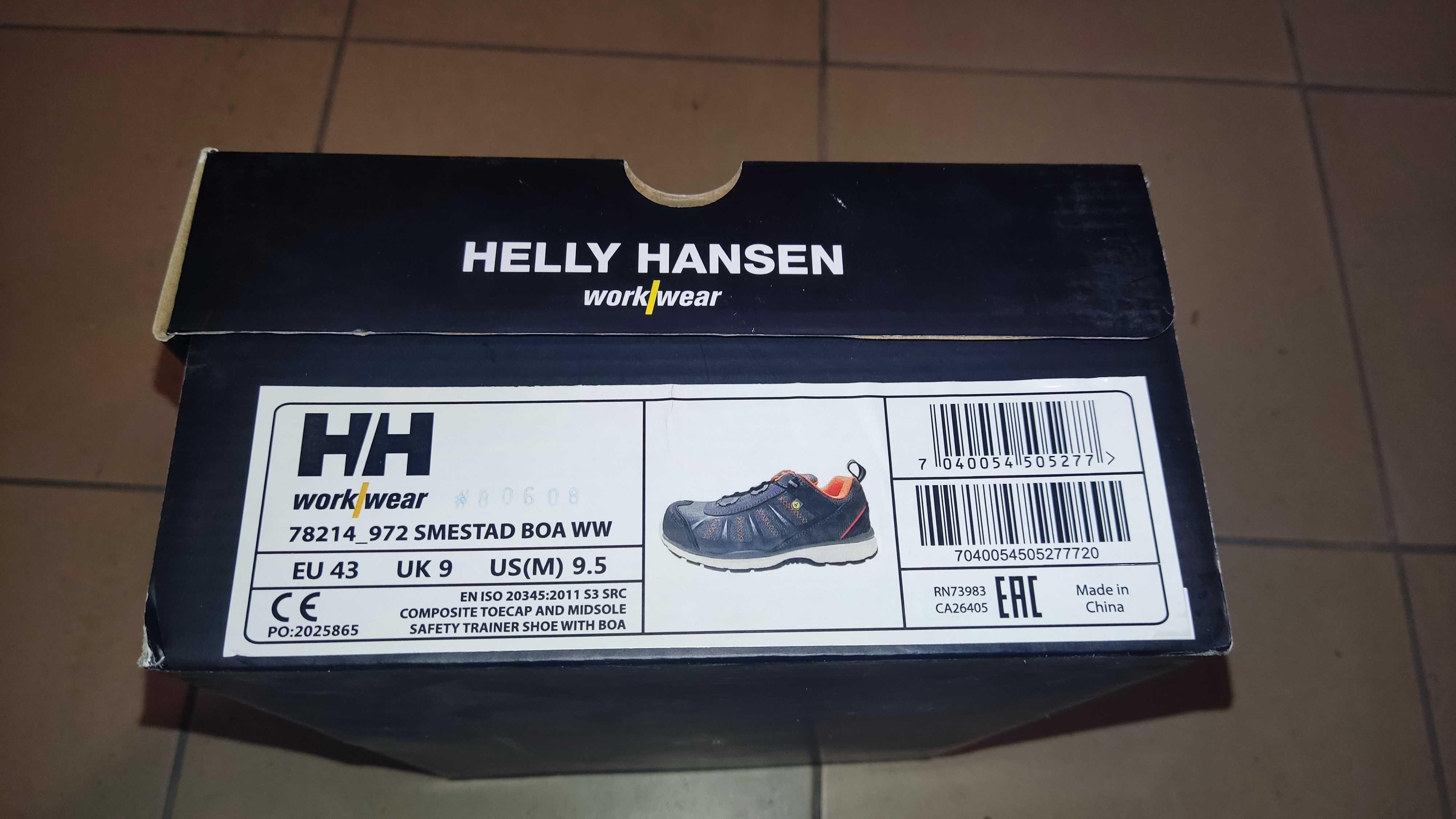 Buty robocze Roz.43 Helly Hansen 78214 Smestad Boa - NOWE