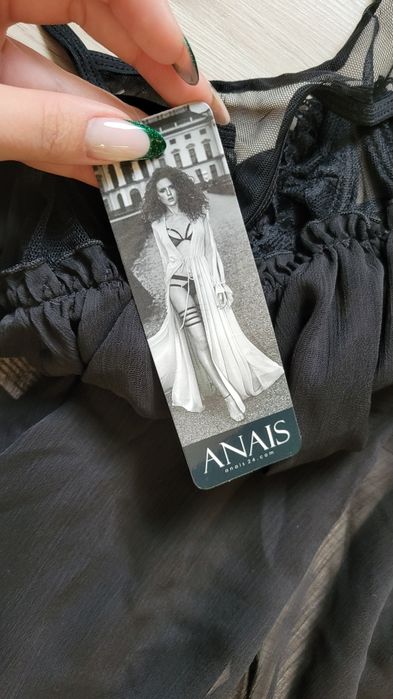 Koszulka nocna Anais czarna s/m damska