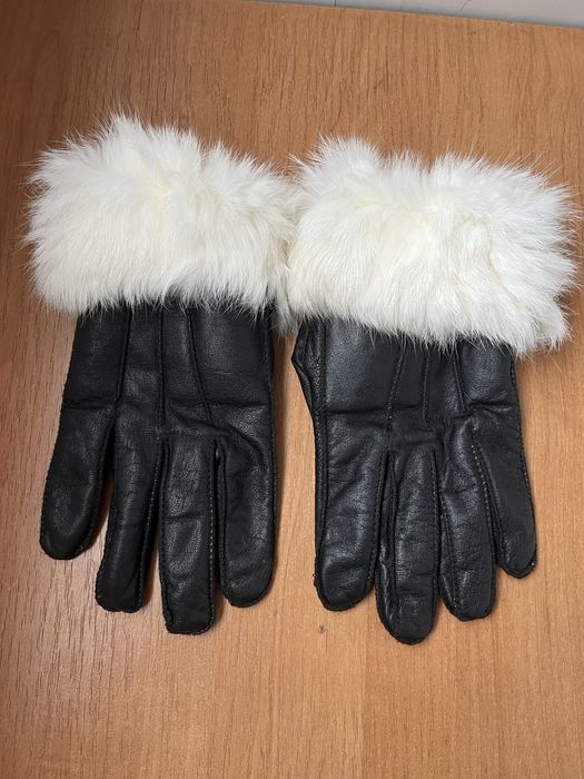 Перчатки мужские. Кожа, натуральный мех. Размер 11.