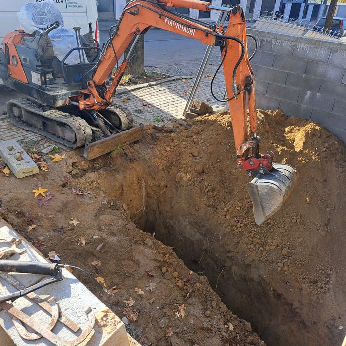 Mini escavadora fiat hitachi