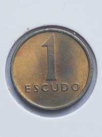 Moeda 1 Escudo Latão Niquel República 1983 (BELA)